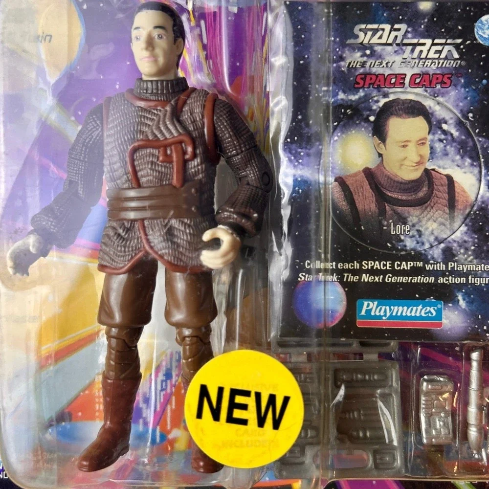 Playmates Star Trek TNG Lore Action Figure Male 4.5in Brown Vintage 1993 6022